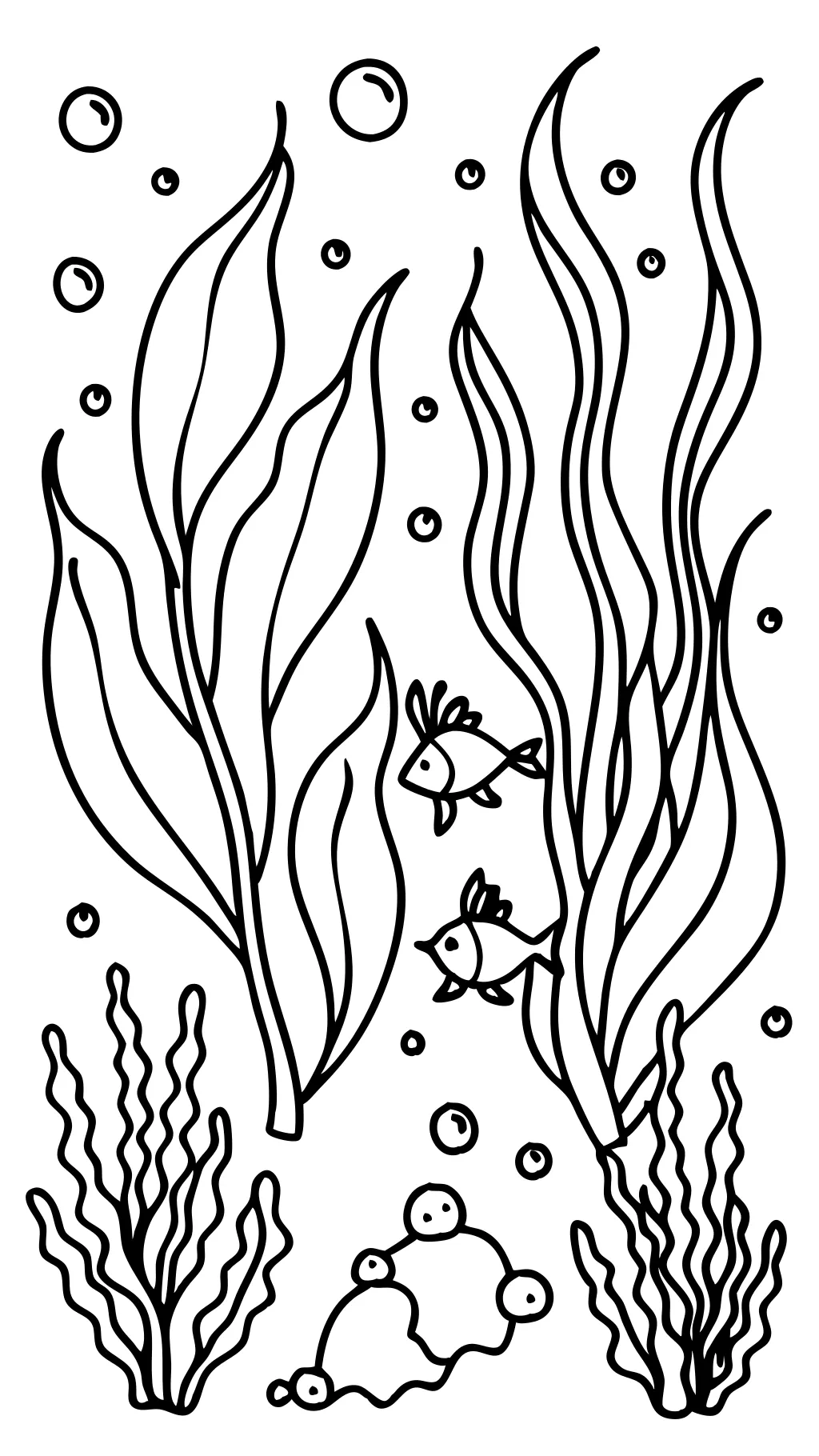 seaweed coloring page